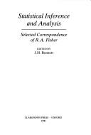Cover of Statistical inference and analysis by Ronald Aylmer Fisher