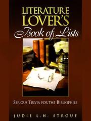 Front cover of Literature lover's book of lists by Judie L. H. Strouf