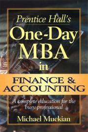 Cover of Prentice Hall's One-Day MBA in Finance & Accounting by Michael Muckian