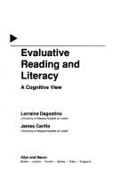 Cover of Evaluative reading and literacy by Lorraine Dagostino