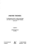Cover of Poetry themes by Peter Marcan