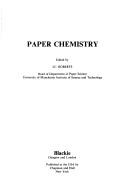 Cover of Paper chemistry by J. C. Roberts