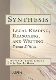 Cover of Synthesis by Deborah A. Schmedemann