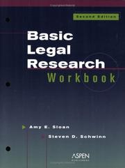 Cover of Basic legal research workbook by Amy E. Sloan