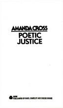 Front cover of Poetic justice by Amanda Cross