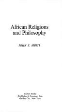 Front cover of African Religions and Philosophy by John S. Mbiti