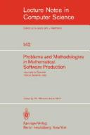 Cover of Problems and methodologies in mathematical software production by Unknown