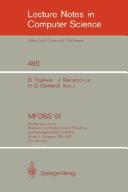 Front cover of MFDBS 91 by Symposium on Mathematical Fundamentals of Database and Knowledge Base Systems (3rd 1991 Rostock, Germany)