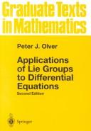 Cover of Applications of Lie groups to differential equations by Peter J. Olver