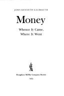 Cover of Money by John Kenneth Galbraith