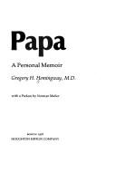 Cover of Papa by Gregory H. Hemingway