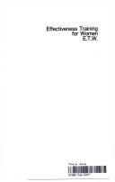 Front cover of Effectiveness training for women, E.T.W by Linda Adams