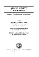 Front cover of Allied health education by Norman E. Farber
