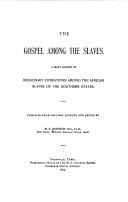Front cover of The Gospel among the slaves by W. P. Harrison