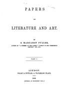 Front cover of Papers on literature and art by Margaret Fuller