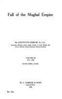 Cover of Fall of the Mughal Empire by Sarkar, Jadunath Sir