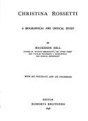 Cover of Christina Rossetti by Mackenzie Bell