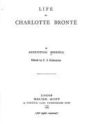 Front cover of Life of Charlotte Brontë by Augustine Birrell