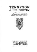 Front cover of Tennyson & his poetry by R. Brimley Johnson