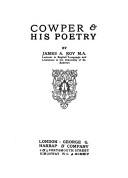 Front cover of Cowper & his poetry by James Alexander Roy