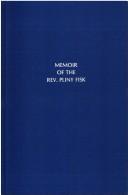 Front cover of Memoir of the Rev. Pliny Fisk, A.M by Alvan Bond
