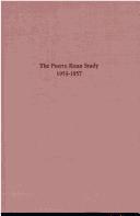 Front cover of The Puerto Rican study, 1953-1957 by New York (N.Y.). Board of Education. Puerto Rican Study.