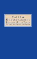 Cover of Value and understanding by Peter Winch