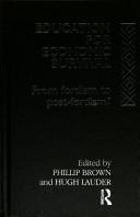 Front cover of Education for economic survival by Phillip Brown