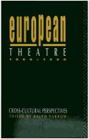 Front cover of European theatre, 1960-1990 by Ralph Yarrow