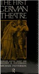 Cover of The First German Theatre by Michael Patterson