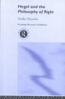 Front cover of Routledge philosophy guidebook to Hegel and the philosophy of right by Dudley Knowles