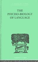 Cover of The psycho-biology of language by George Kingsley Zipf