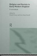 Front cover of Religion and Society in Early Modern England  A Sourcebook by David Cressy
