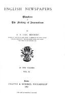 Front cover of The history of British journalism by Andrews, Alexander.