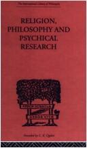 Front cover of RELIGION, PHILOSOPHY & PSYCHICAL RESEARCH (International Library of Philosophy) by C.D. Broad