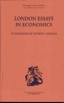 Front cover of London Essays in Economics by T.e Gregory