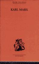 Front cover of Karl Marx by Franz Mehring