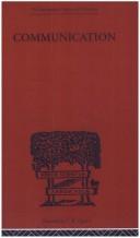 Cover of Communication by Karl Britton