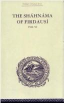 Front cover of The Shahnama of Firdausi by Arthur G Warner