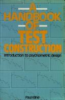 Front cover of A Handbook of Test Construction by Paul Kline
