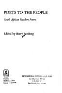 Front cover of Poets to the People by Barry Fienberg