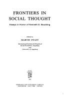 Front cover of Frontiers in social thought by Kenneth Ewart Boulding