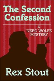 Cover of The second confession by Rex Stout