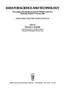 Front cover of Data for science and technology by International CODATA Conference (8th 1982 Jachranka, Poland)