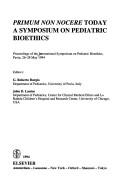 Front cover of Primum non nocere today by International Symposium on Pediatric Bioethics (1994 Pavia, Italy)