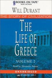 Cover of The Story of Civilization II by Will Durant