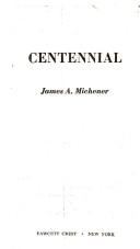 Cover of Centennial 1 by James A. Michener