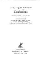 Cover of Les confessions [2/2] by Jean-Jacques Rousseau