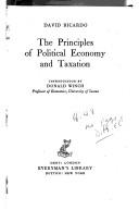 Front cover of The Principles of Political Economy by Ricardo.