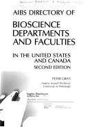 Cover of AIBS directory of bioscience departments and faculties in the United States and Canada by American Institute of Biological Sciences.